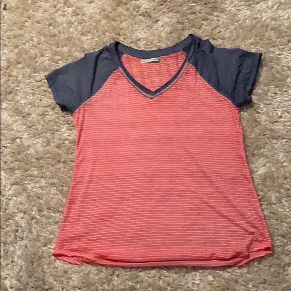 Maurices Tops - Maurice’s blue, red and white stripe v neck top